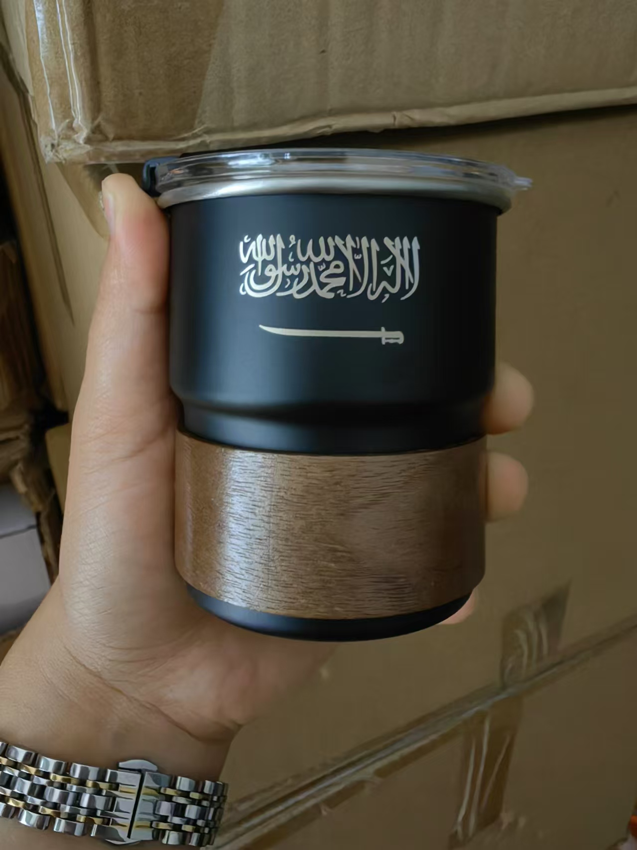 Coffee Equipment Eu - 뚜껑이 달린 스테인리스 스틸 컵 맥주