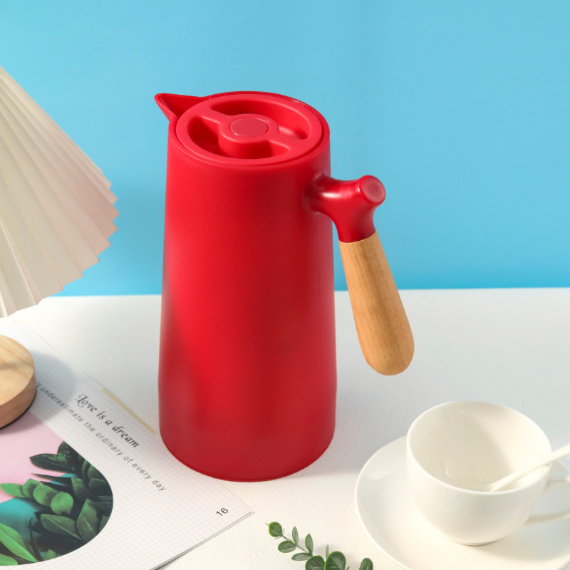Coffee Equipment Eu - 대용량 보온 주전자 나무 손잡이 가정용