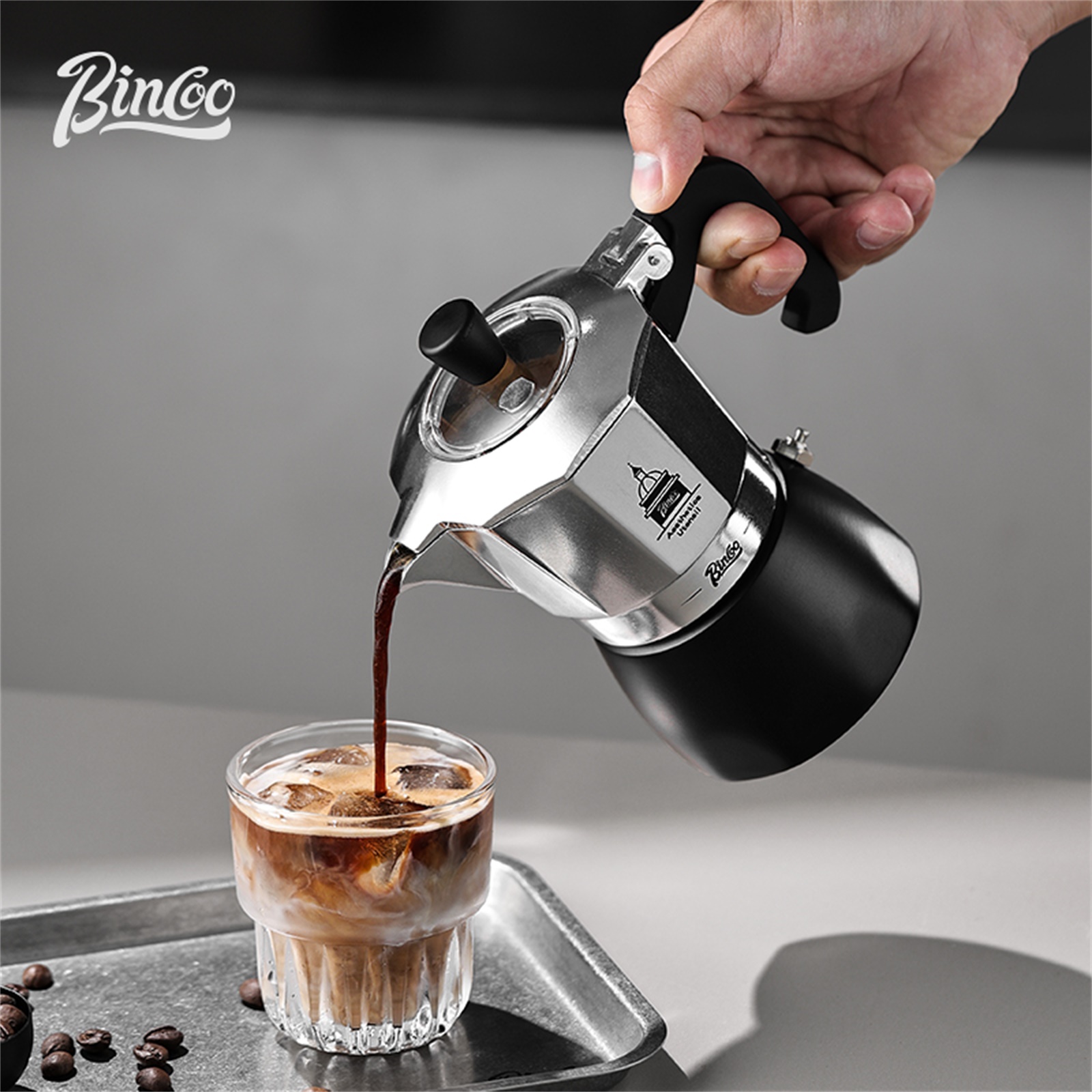Coffee Vending Equipment - BINCOO 더블 밸브 모카 포트, 에스프레소