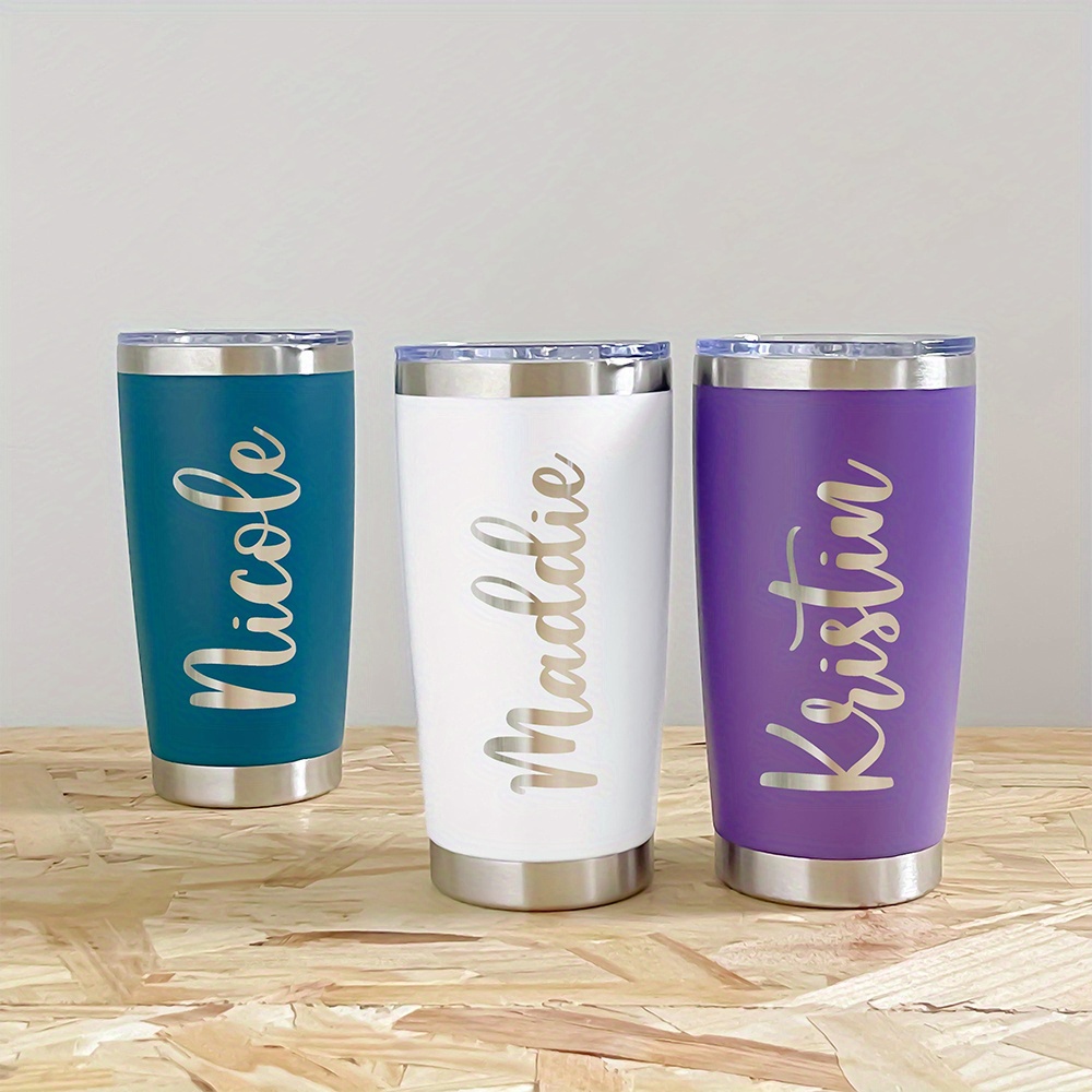 Coffee Equipment Eu - 맞춤 이름 각인 20온스 스테인리스 스틸