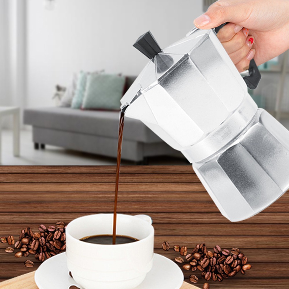 Coffee Equipment For Cafe - 브루잉 장비 알루미늄 모카포트 2컵 사이즈