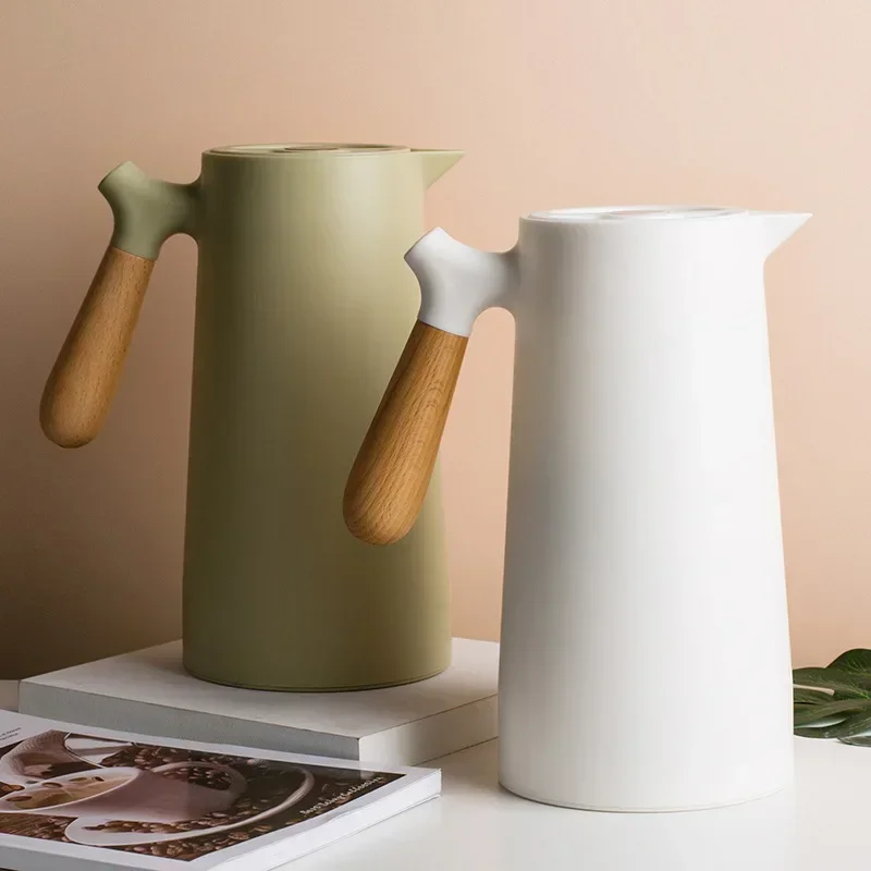 대용량 보온 주전자 나무 손잡이 가정용 온수병 보온 커 - Coffee Equipment Eu 리뷰 및 가격