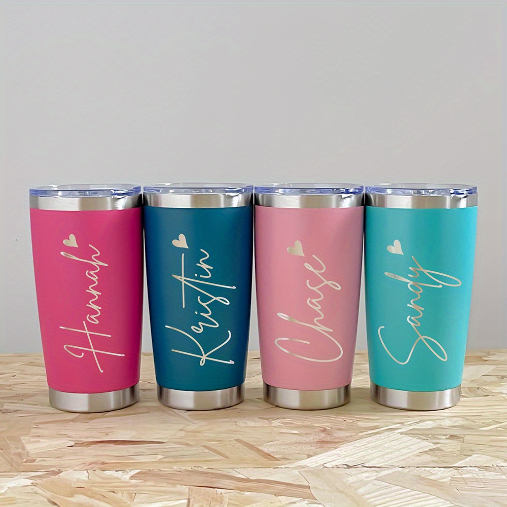 맞춤 이름 각인 20온스 스테인리스 스틸 텀블러, 하트 - Coffee Equipment Eu 리뷰 및 가격