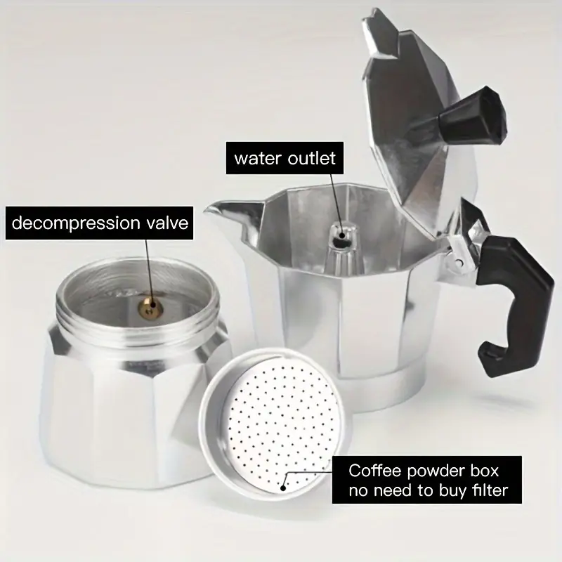 클래식 알루미늄 모카포트 50-300ML 가정용 스토브 - Coffee Vending Equipment 리뷰 및 가격